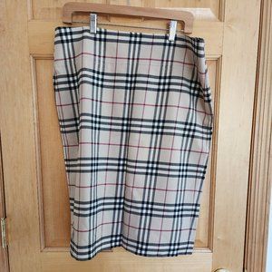 EUC Authentic Burberry Pencil Skirt Sz 14